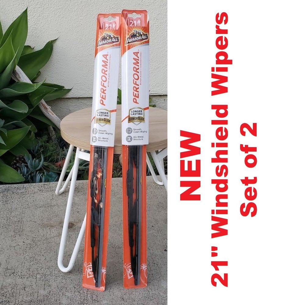 New 21" Windshield wipers SET OF 2 All Metal Structure $20 for Both Auto Brand